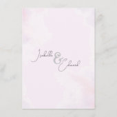 ミニマリストグレーウォーターカラーバーズブランチリース エンクロージャーカード (裏面)