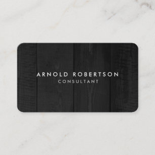 ミニマリストグレーウッドシ芸術的ック 名刺