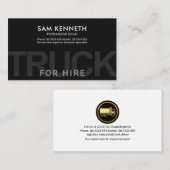 ミニマリストグレーオーバーサイズトラックサイネージ 名刺 (正面/裏面)