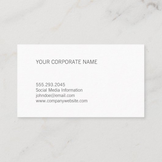 ミニマリストグレーキュラシブ文字 名刺 (裏面)