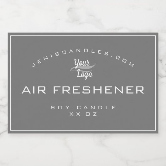 ミニマリストグレーロゴテンプレートシンプルスタイルキャンドル フードラベル (シングルラベル)