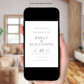 ミニマリストグレー文字ウェディング日付カードを保存 セーブザデート