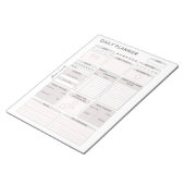 ミニマリストグレー毎日のプランナー – カスタマイズ可能な名前 ノートパッド (アングル)