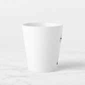 ミニマリストグレー猫 カフェラテマグ (正面)