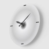 ミニマリストグレー>単純な壁掛け時計 ラージ壁時計 (傾斜)