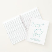 ミニマリストゲストフィードバックゲストブック ノートブック (内部)