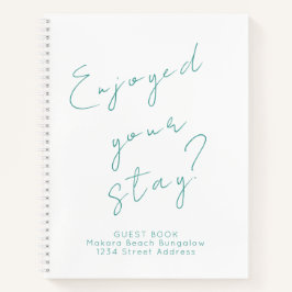 ミニマリストゲストフィードバックゲストブック ノートブック