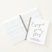 ミニマリストゲストフィードバックゲストブック ノートブック (内部)