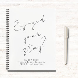 ミニマリストゲストフィードバックゲストブック ノートブック