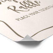 ミニマリストコケット赤ちゃんシャワーおむつラッフル ポスター (角)