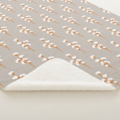 ミニマリストコットンブランチ植物学 シェルパブランケット (3/4)