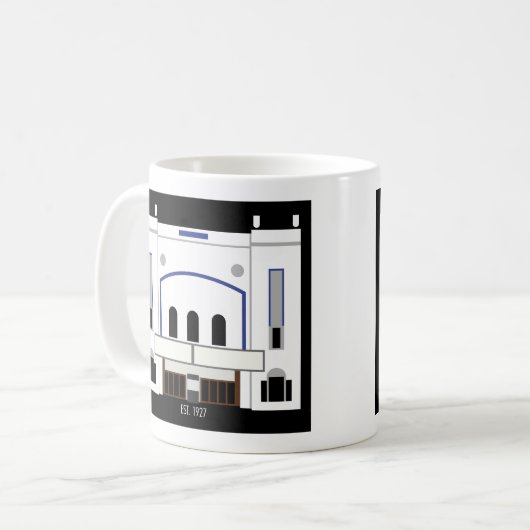 ミニマリストコロンビアシアターコーヒーマグ コーヒーマグカップ (正面左)