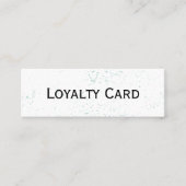 ミニマリストコーナーアクセントサロンロイヤリティカード ロイヤリティカード (正面)