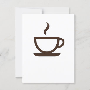 ☕ミニマリストコーヒーカップ – バリスタ&カフェビベス ポストカード