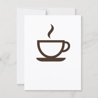 ☕ミニマリストコーヒーカップ – バリスタ&カフェビベス ポストカード