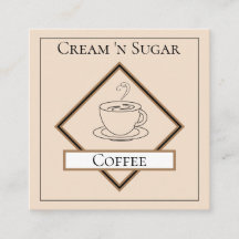 ミニマリストコーヒーショップの名刺