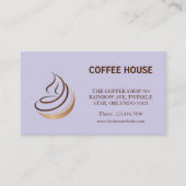 ミニマリストコーヒーショップロイヤリティカード 名刺 (正面)