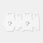 ミニマリストコーヒーラインアートギフト フェイバーボックス (折り畳みなし)