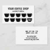 ミニマリストコーヒーロイヤリティカード ロイヤリティカード (正面/裏面)