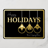 ミニマリストコーポレートロゴ 箔シーズンカード (正面)