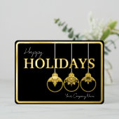 ミニマリストコーポレートロゴ 箔シーズンカード (立ち正面)