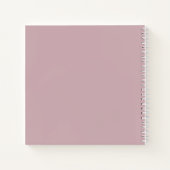 ミニマリストゴシック窓の書道ピンク淡い色の色 ノートブック (裏面)