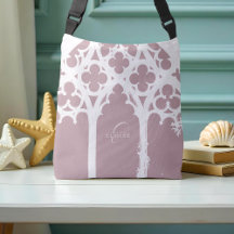 ミニマリストゴシック窓カリグラフィーソフトピンク