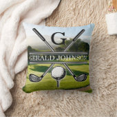 ミニマリストゴルフモノグラムデザイン装飾用クッション クッション (ブランケット)