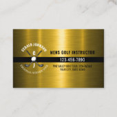 ミニマリストゴルフモノグラムデザイン 名刺 (裏面)