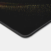 ミニマリストゴールデンダストグリッター抽象芸術フロー デスクマット (コーナー)