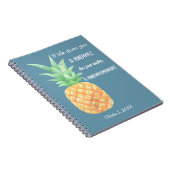 ミニマリストゴールデンパイナップルノートパーソナライズされたブック ノートブック (右側)