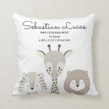 ミニマリストサファリジャングル誕生統計モダン