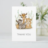 ミニマリストサファリフラットサンキューカード サンキューカード (スタンド正面)