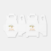 ミニマリストサマーオレンジシトラスベビーシャワー フェイバーボックス (折り畳みなし)