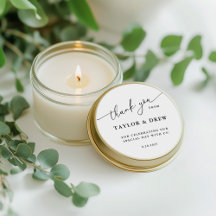 ミニマリストサンキューユー結婚式の引き出物