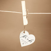 ミニマリストサンキュー結婚式の引き出物ラベル フェイバータグ