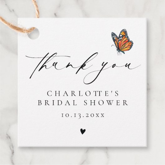 ミニマリストサンキュー(昆虫)オオカバマダラ、モナーク蝶 フェイバータグ (正面)