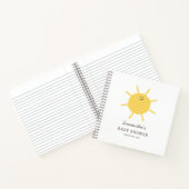 ミニマリストサンシャインベビーシャワーゲストブック ノートブック (内部)