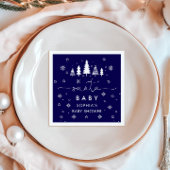 ミニマリストサンタベビーシャワーナプキンズ スタンダードカクテルナプキン