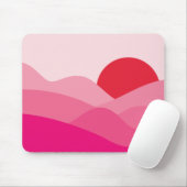 ミニマリストサンマルベリーピンク マウスパッド (マウス)