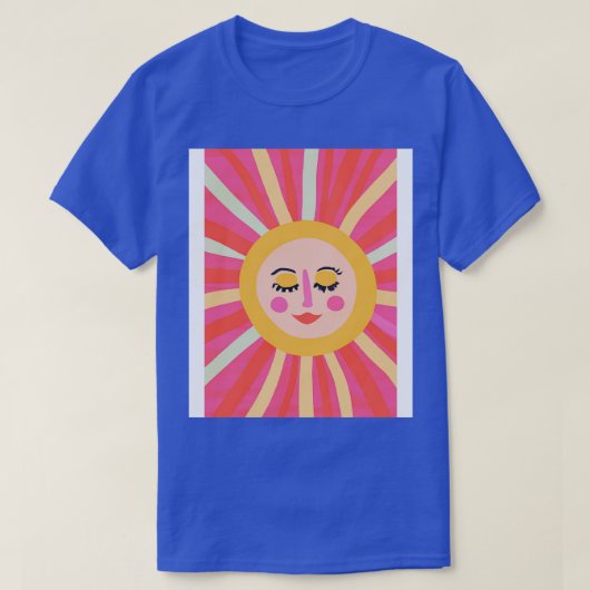 ミニマリストサン顔2 Tシャツ (デザイン正面)