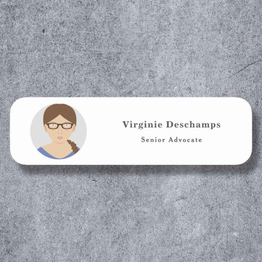 ミニマリストサークル写真従業員名タグ 名札