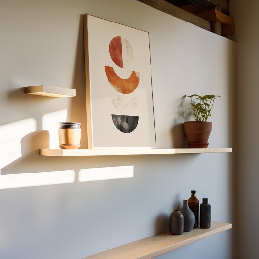 ミニマリストサークル抽象芸術ボーホ ポスター