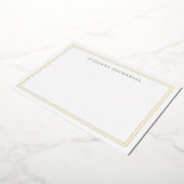 ミニマリストシックなフレームの個人文房具 箔招待状 (回転した状態)