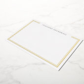 ミニマリストシックなフレームの個人文房具 箔招待状 (回転した状態)
