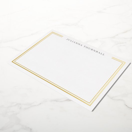ミニマリストシックなフレームの個人文房具 箔招待状 (回転した状態)
