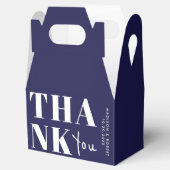 ミニマリストシックネイビーはっきりしたルサンキュー結婚ズ フェイバーボックス (オープン)