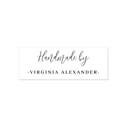ミニマリストシックハンドメイド名前をカスタムする スタイリッシュ セルフインキングスタンプ (デザイン)