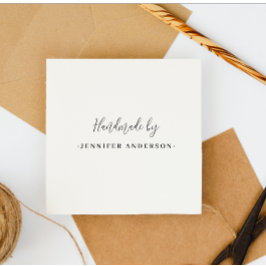 ミニマリストシックハンドメイド名前をカスタムする スタイリッシュ セルフインキングスタンプ