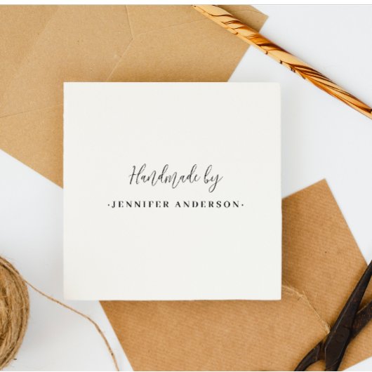 ミニマリストシックハンドメイド名前をカスタムする スタイリッシュ セルフインキングスタンプ